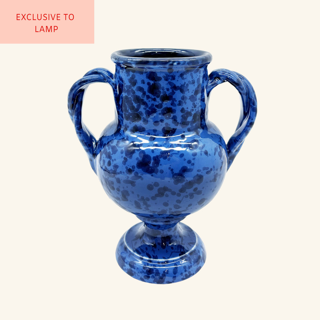 Splatterware Two Handle Vase