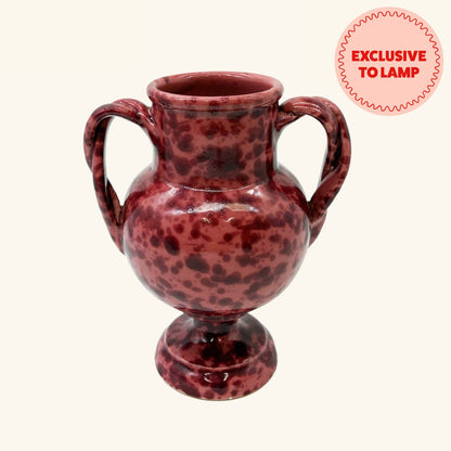 Splatterware Two Handle Vase