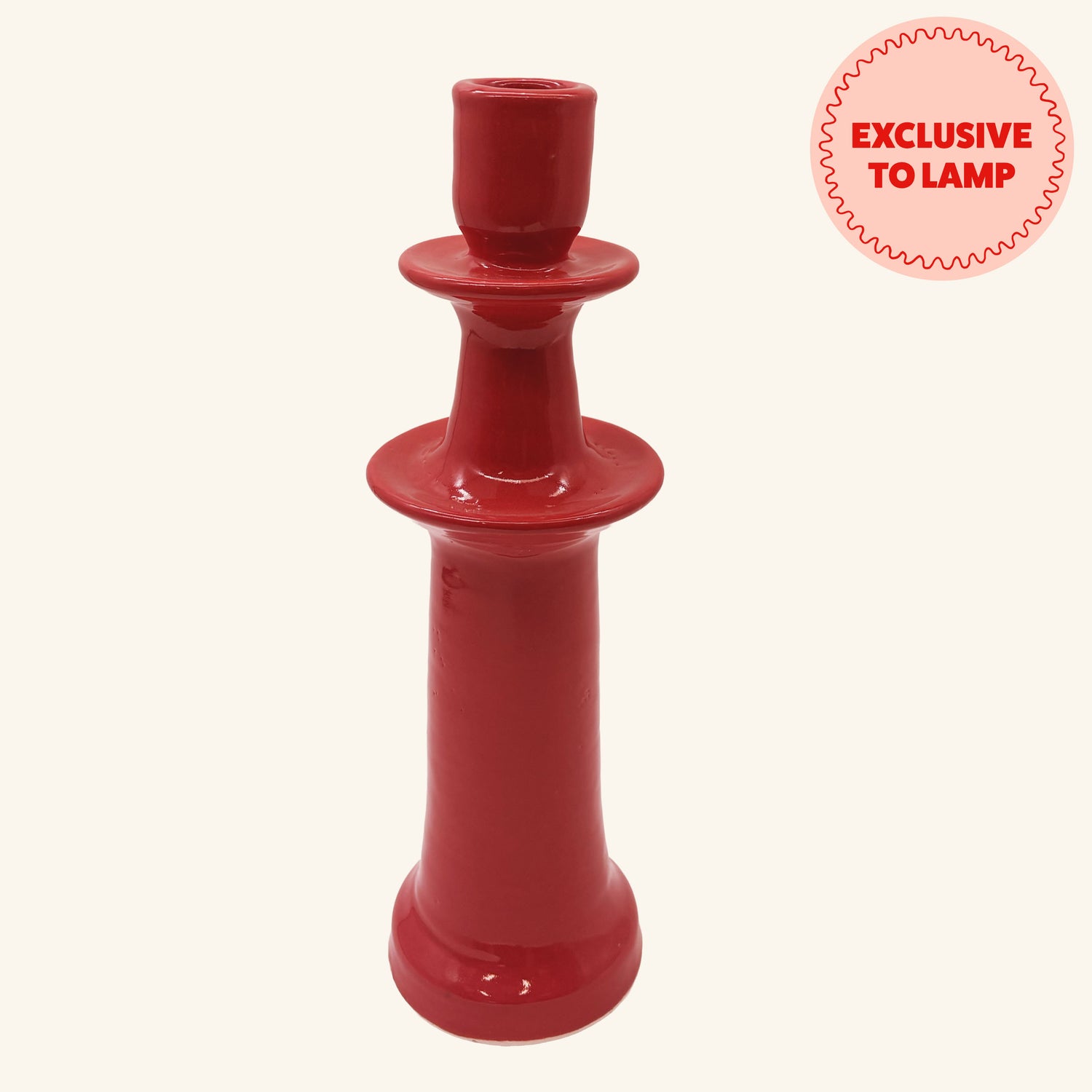 Tall Ceramic Candlestick