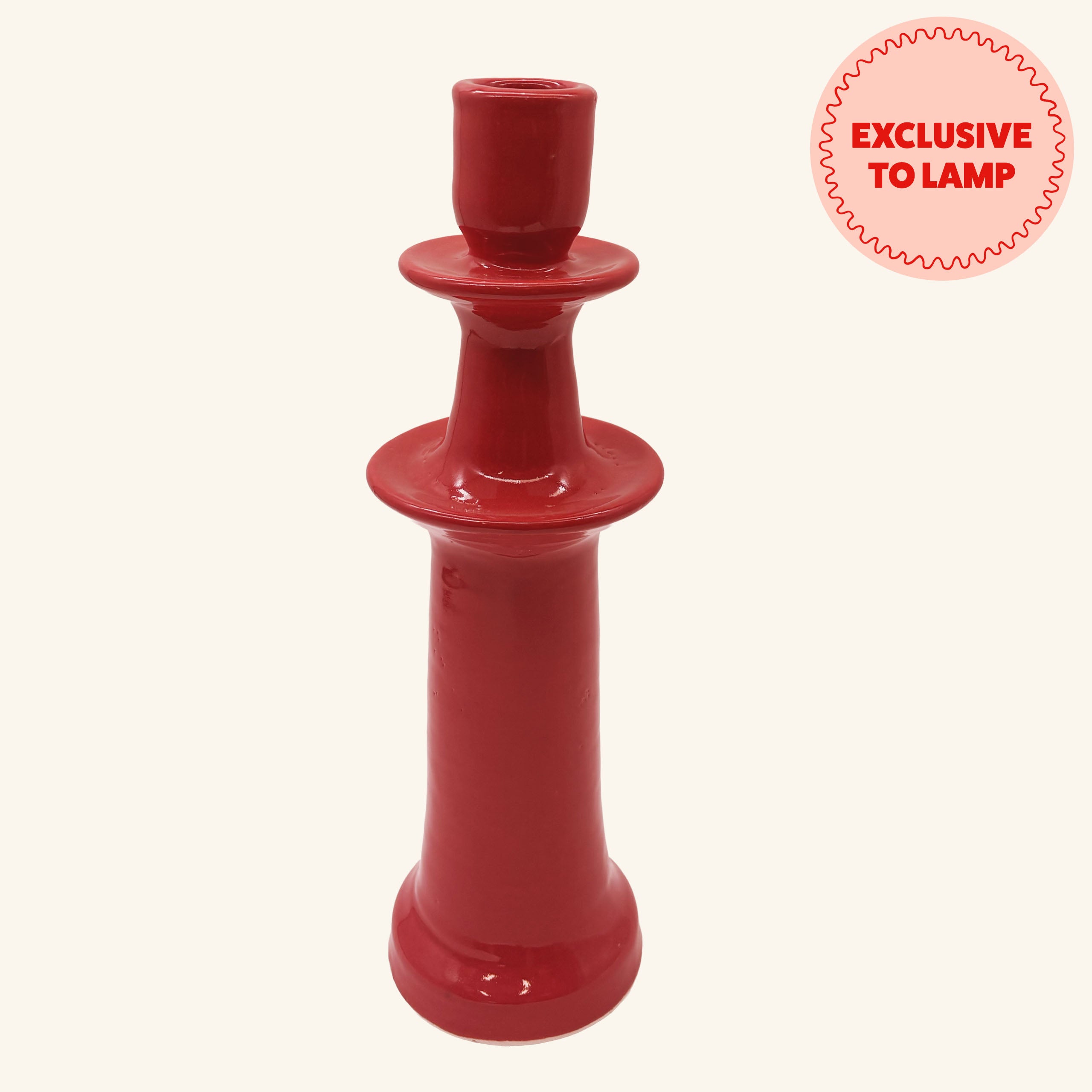 Tall Ceramic Candlestick