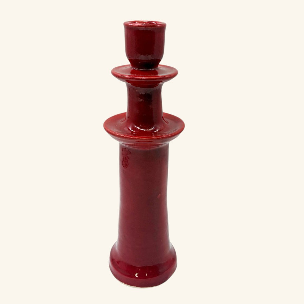 Tall Ceramic Candlestick