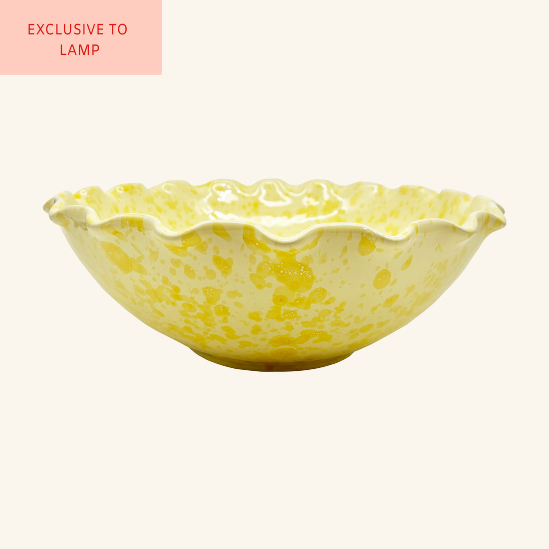 Large Splatterware Wavy Bowl LAMP LDN