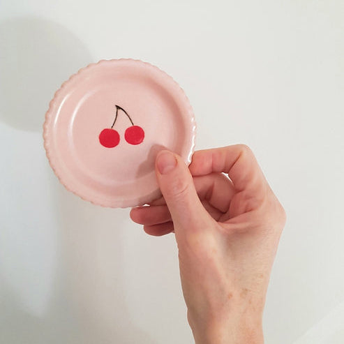 Mini Pink Cherry Plate