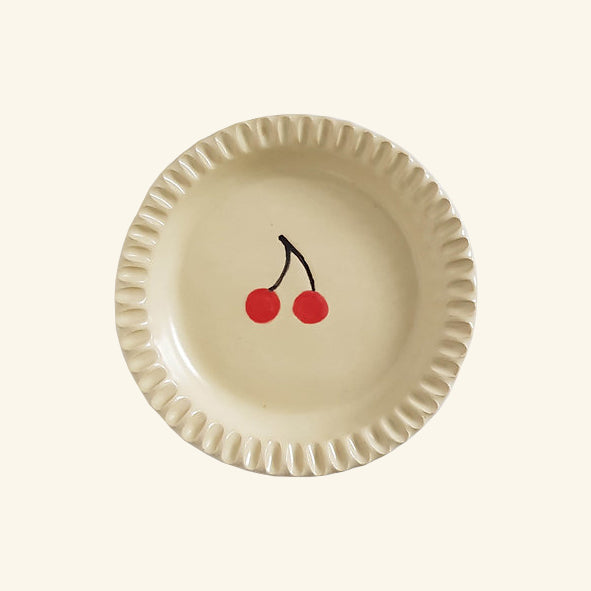 Sweet Cherry Pie Plate