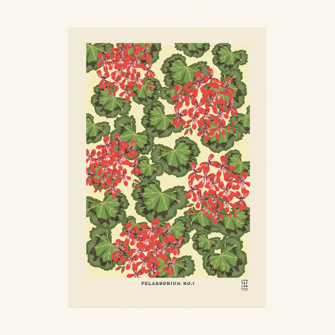 Pelargonium No. 1 Print Lou Taylor Design Studio