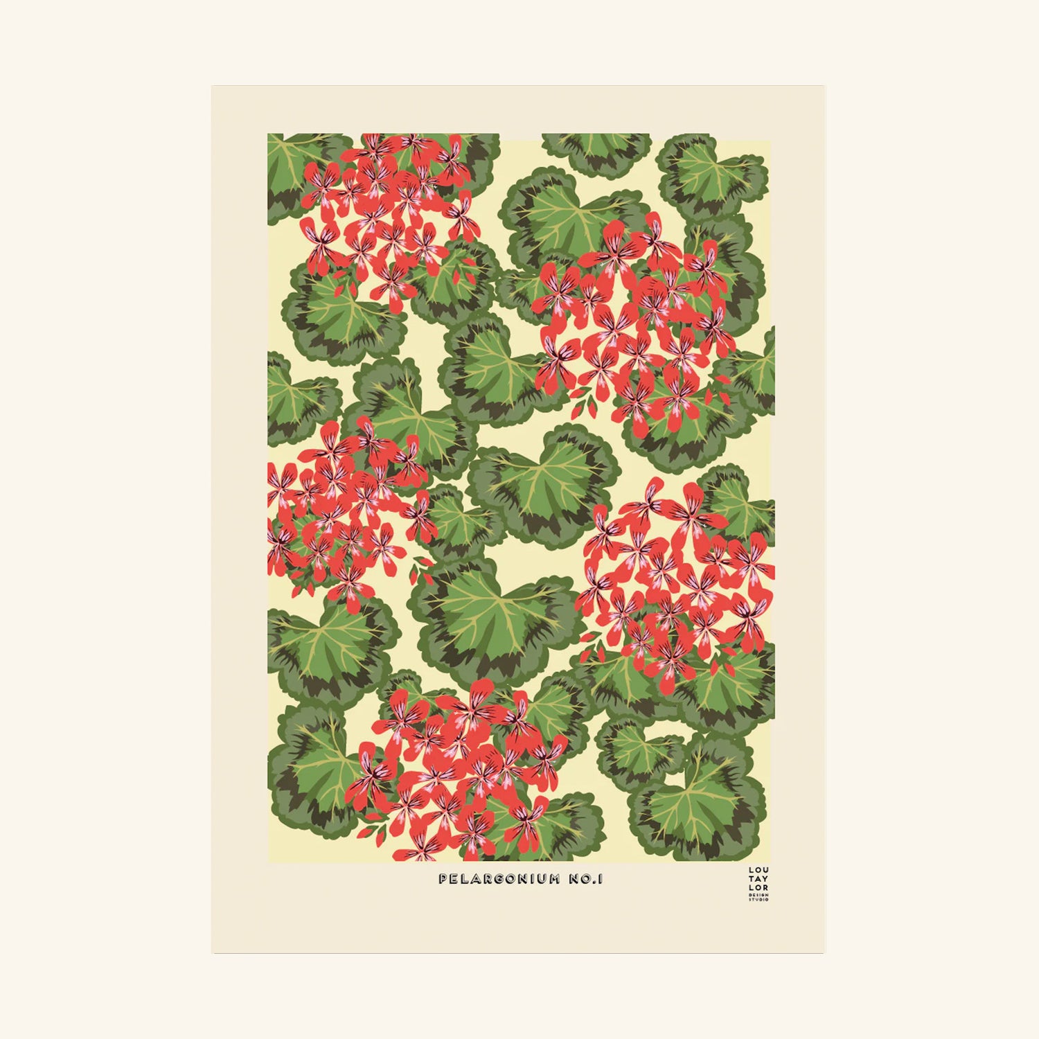 Pelargonium No. 1 Print Lou Taylor Design Studio