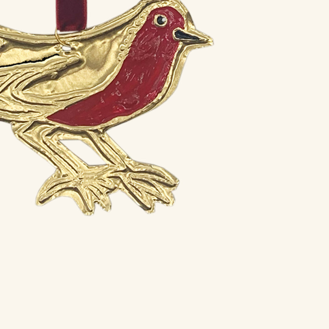 Robin Tin Decoration