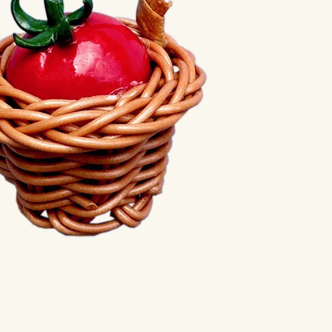 Tomato in a Basket Christmas Decoration