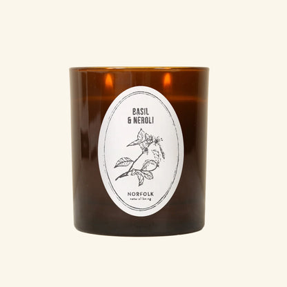 Botanical Candle - Basil &amp; Neroli