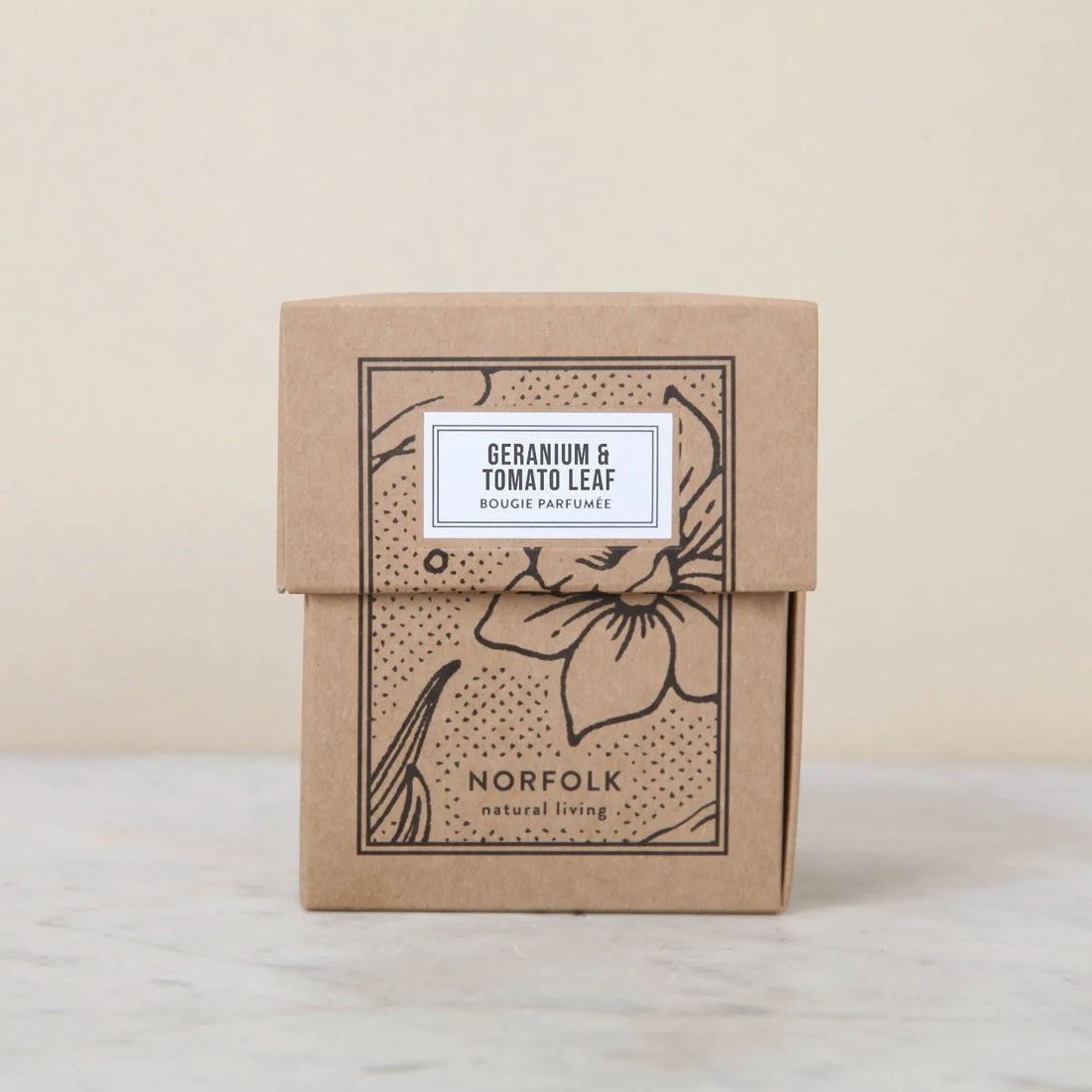 Botanical Candle - Geranium &amp; Tomato Leaf