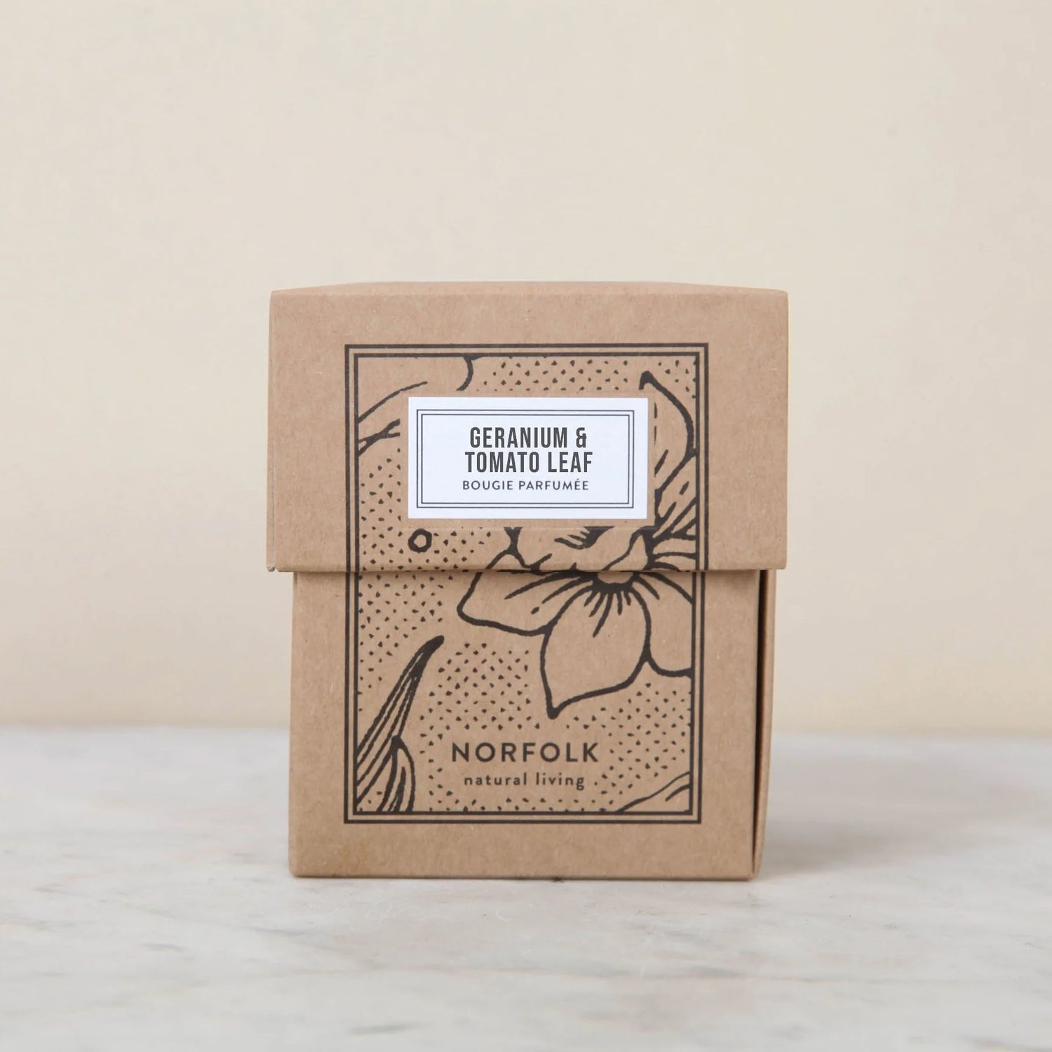 Botanical Candle - Geranium &amp; Tomato Leaf