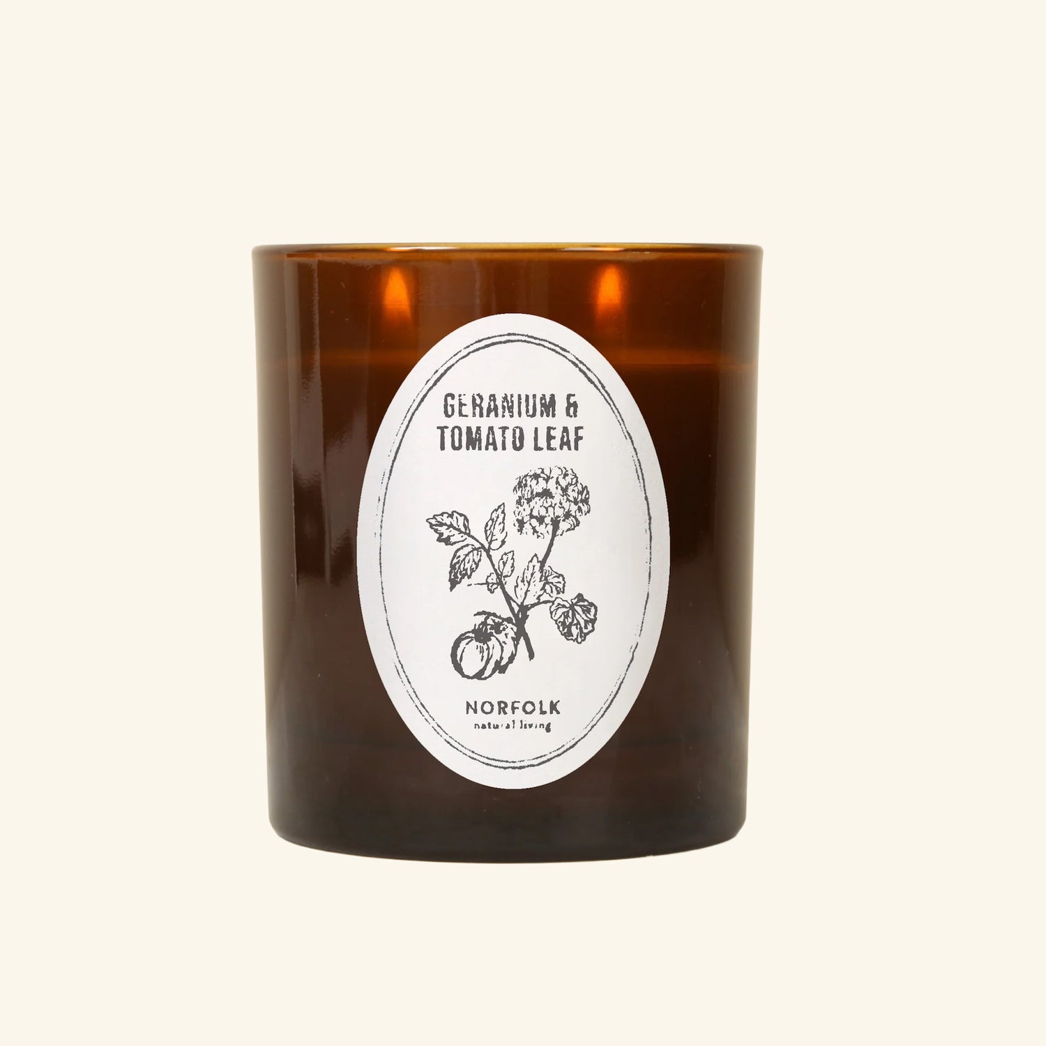 Botanical Candle - Geranium &amp; Tomato Leaf
