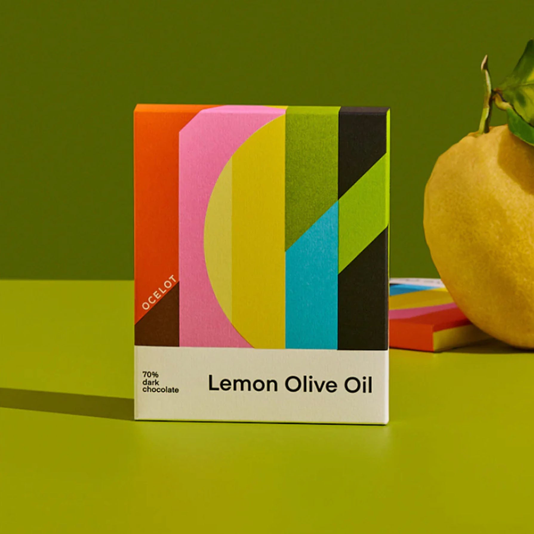 Lemon Olive Oil - Organic 70% Dark Chocolate Bar, 70g