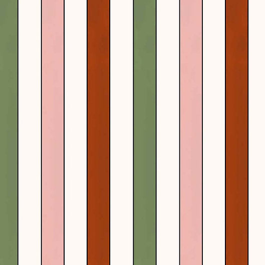 French Stripes Wallpaper