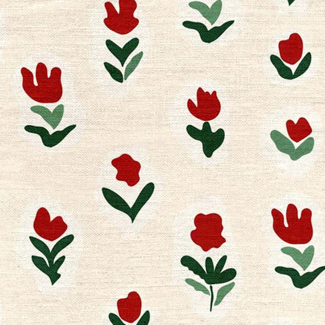Little Wild Tulips Fabric
