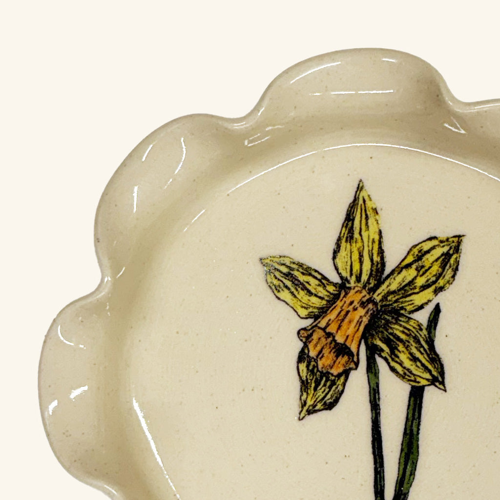Frilly Daffodil Trinket Dish