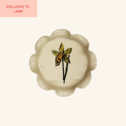 Frilly Daffodil Trinket Dish