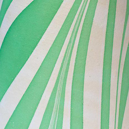 Handmade Paper Shade Green Banyan – Petite (T15 x B25 x H20cm) Rosi de Ruig