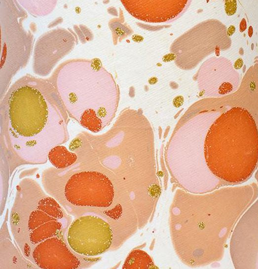 Handmade Paper Shade in Saffron – Mini (T10 x B15 x H15cm) Rosi de Ruig