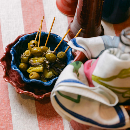 Small Scalloped Splatterware Bowl