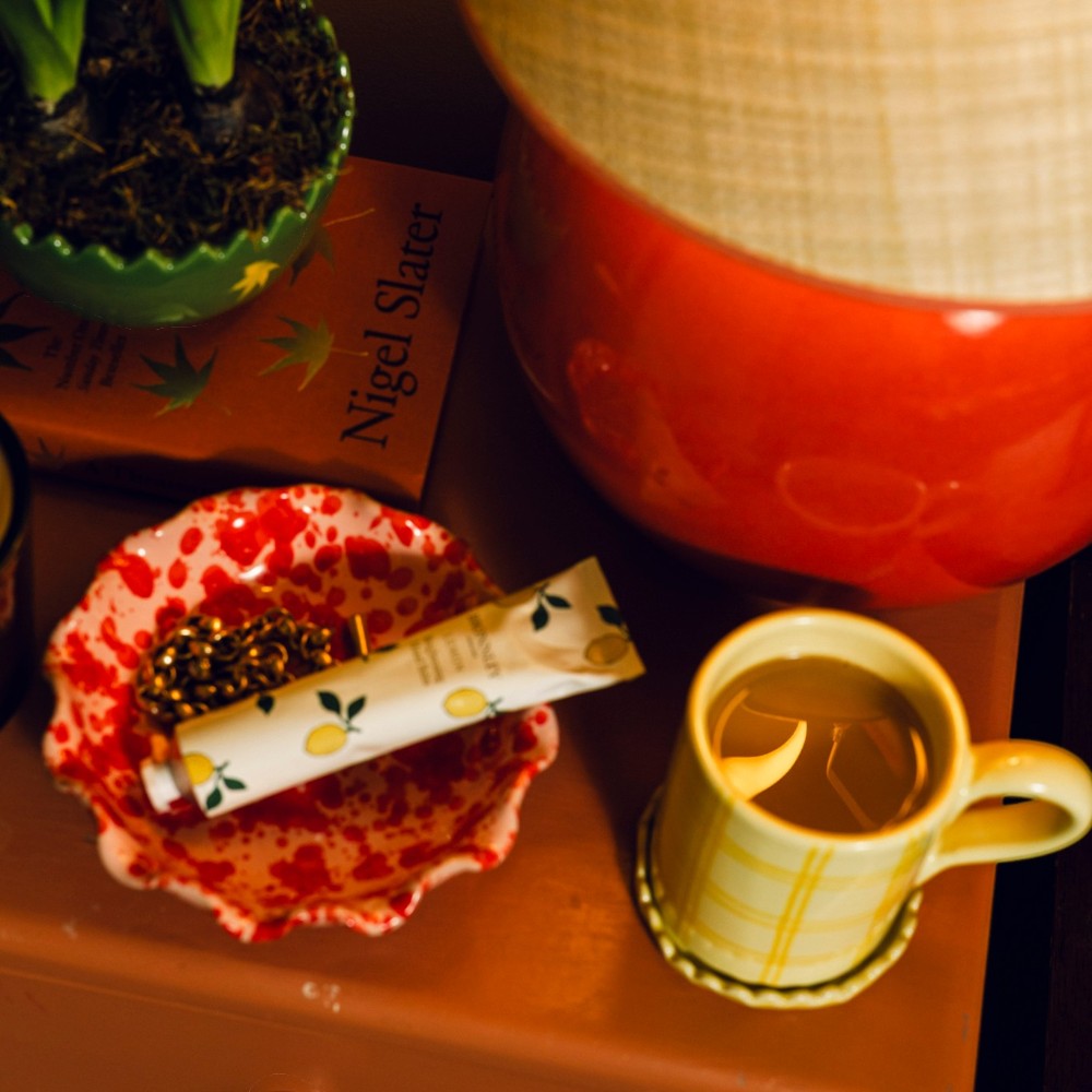 Small Scalloped Splatterware Bowl