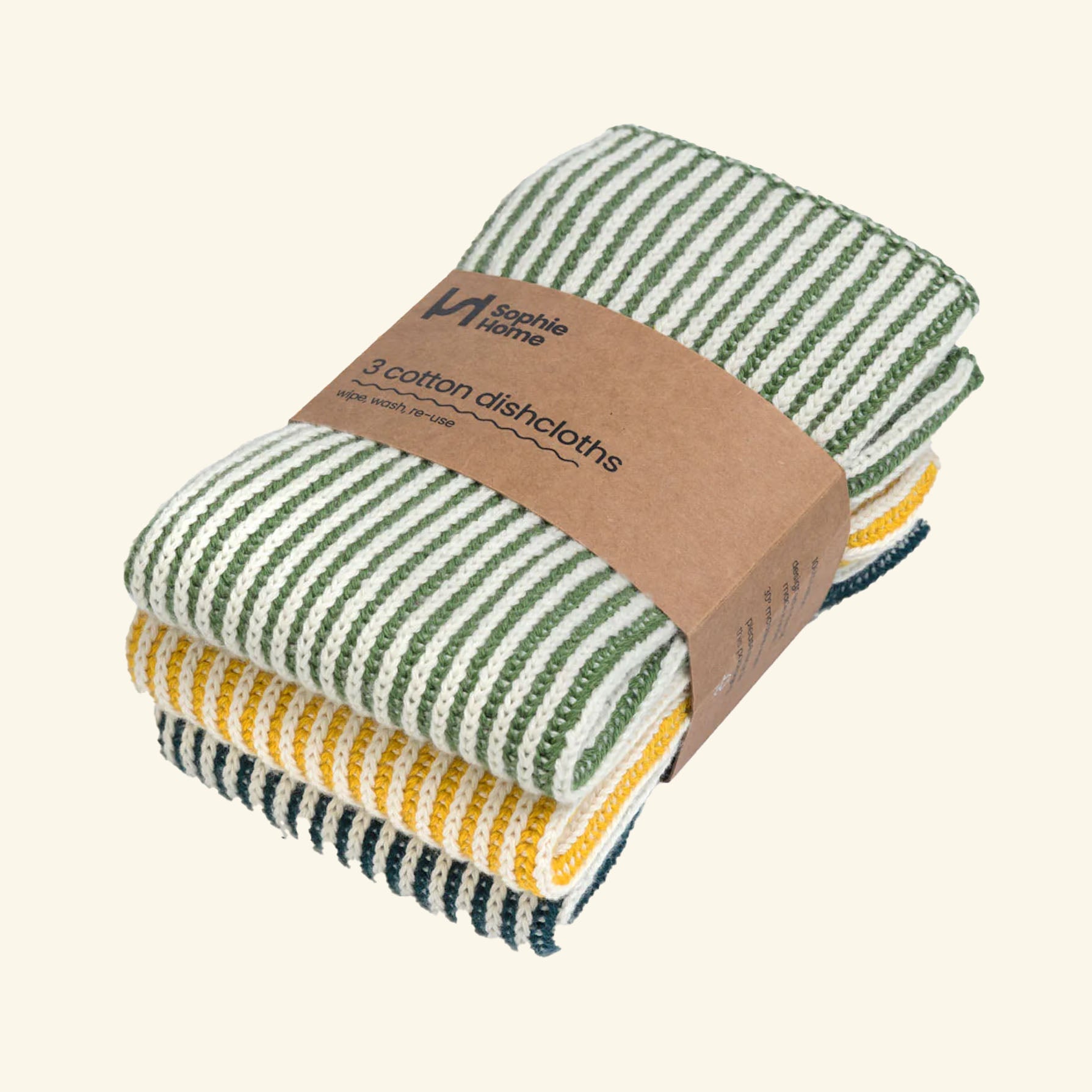 Reusable Ribbed Dish Cloths