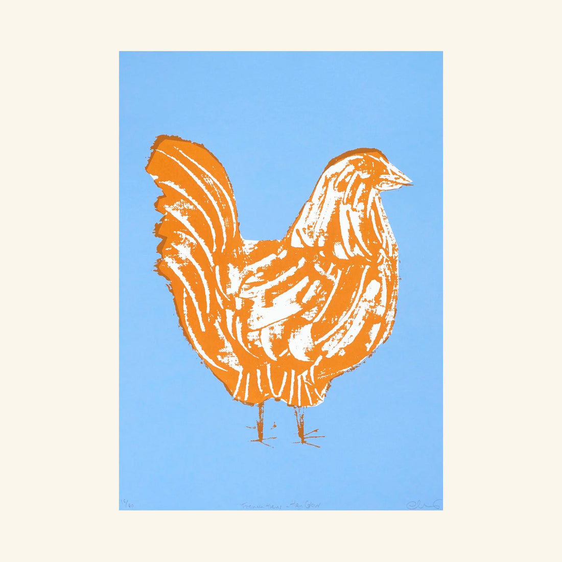 French Hen Print