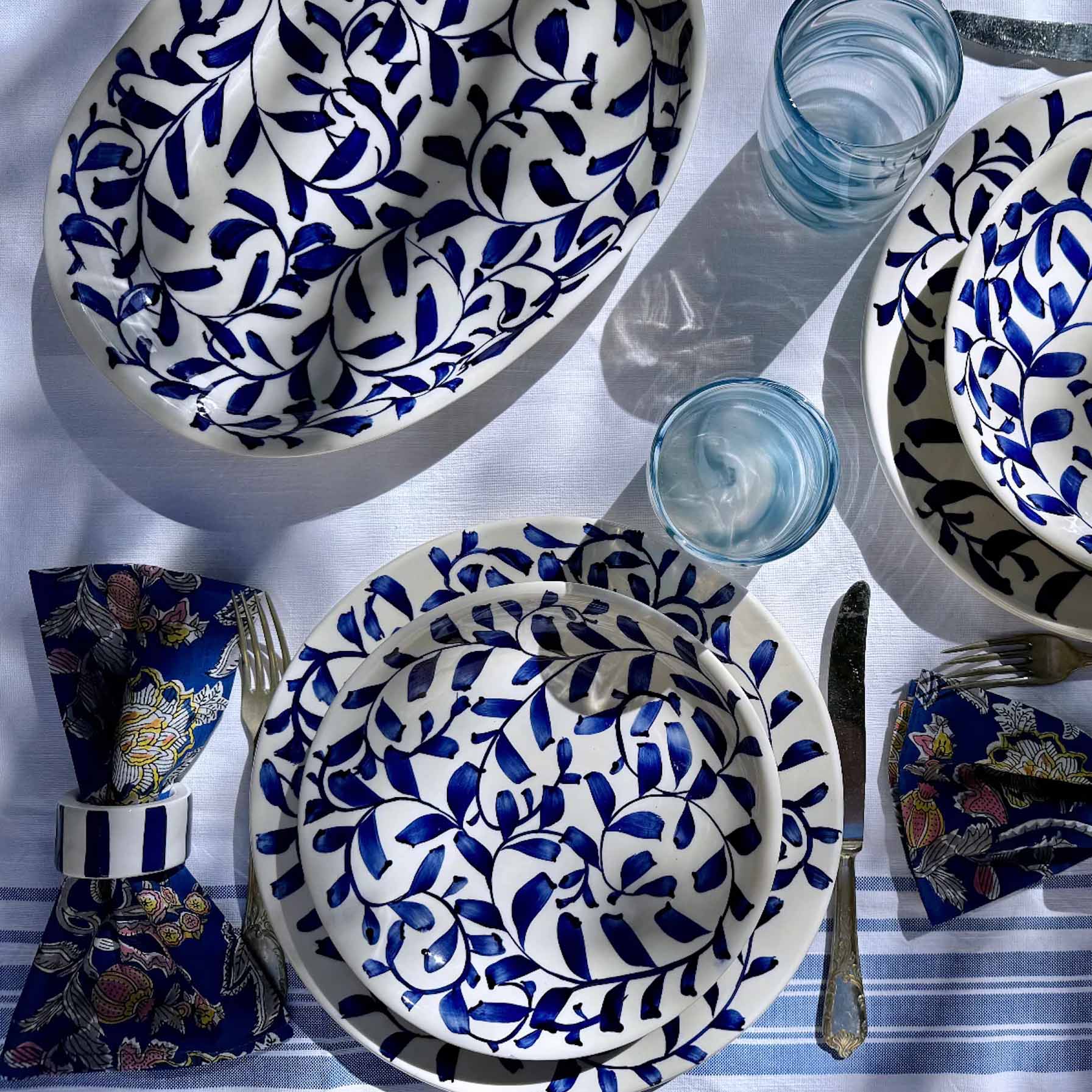 Large Scroll Oval Platter