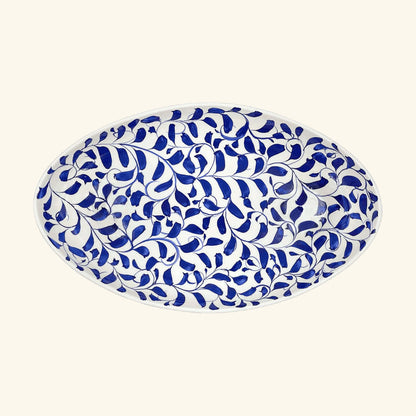 Large Scroll Oval Platter