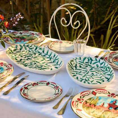 Large Scroll Oval Platter