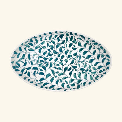 Large Scroll Oval Platter