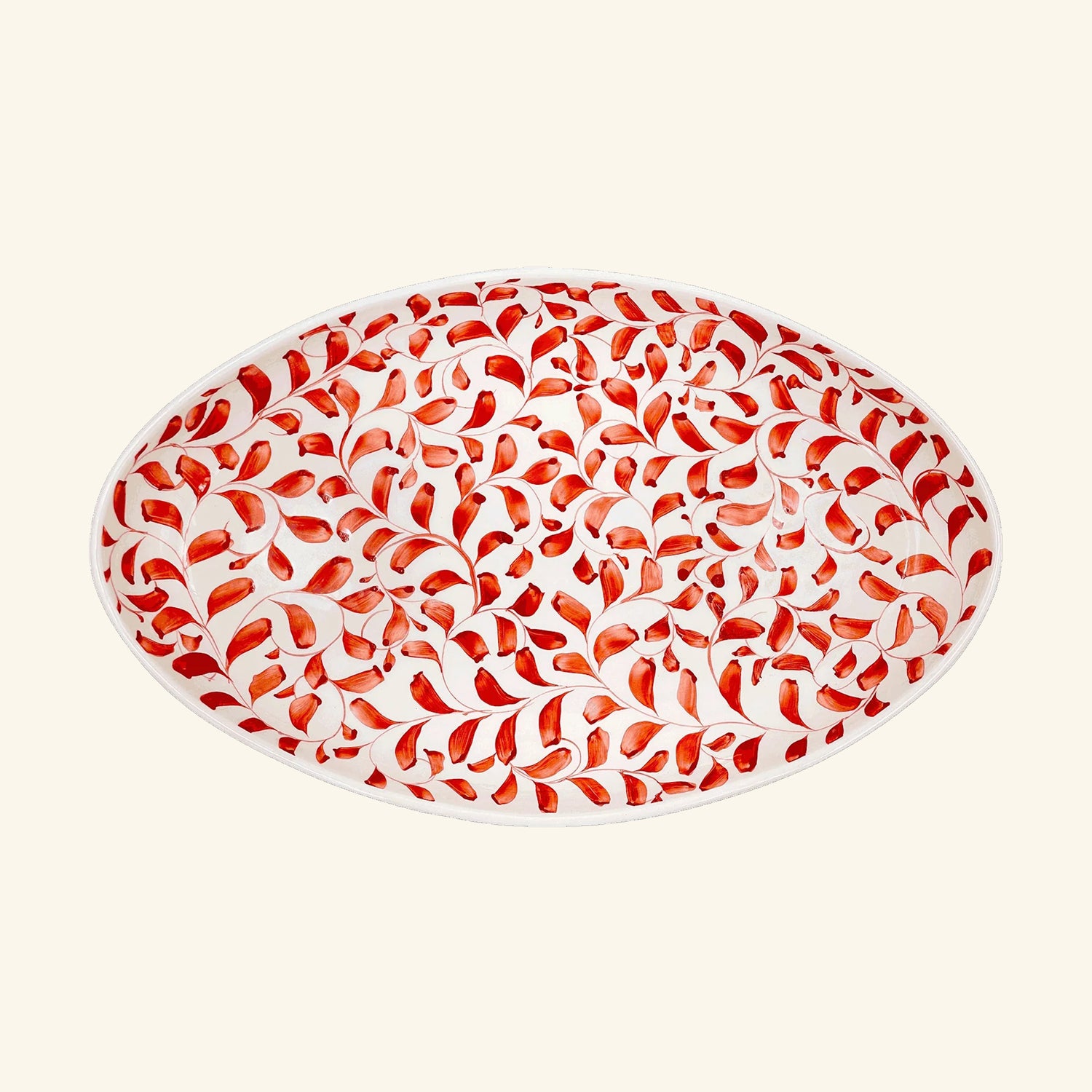 Large Scroll Oval Platter