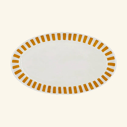 Large Stripes Oval Platter