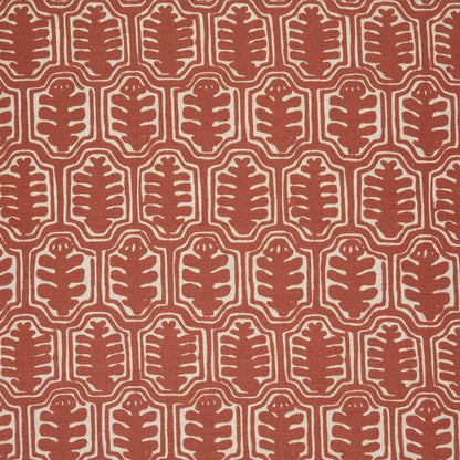 Inuit Dual Use Printed Linen Rust / Natural