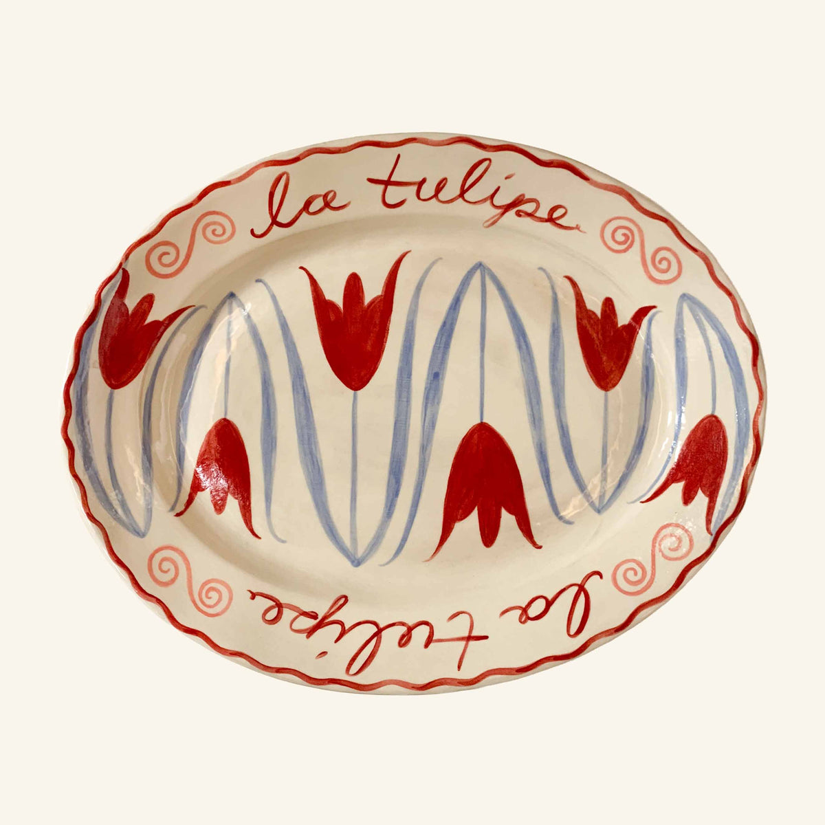 Tulip Oval Platter