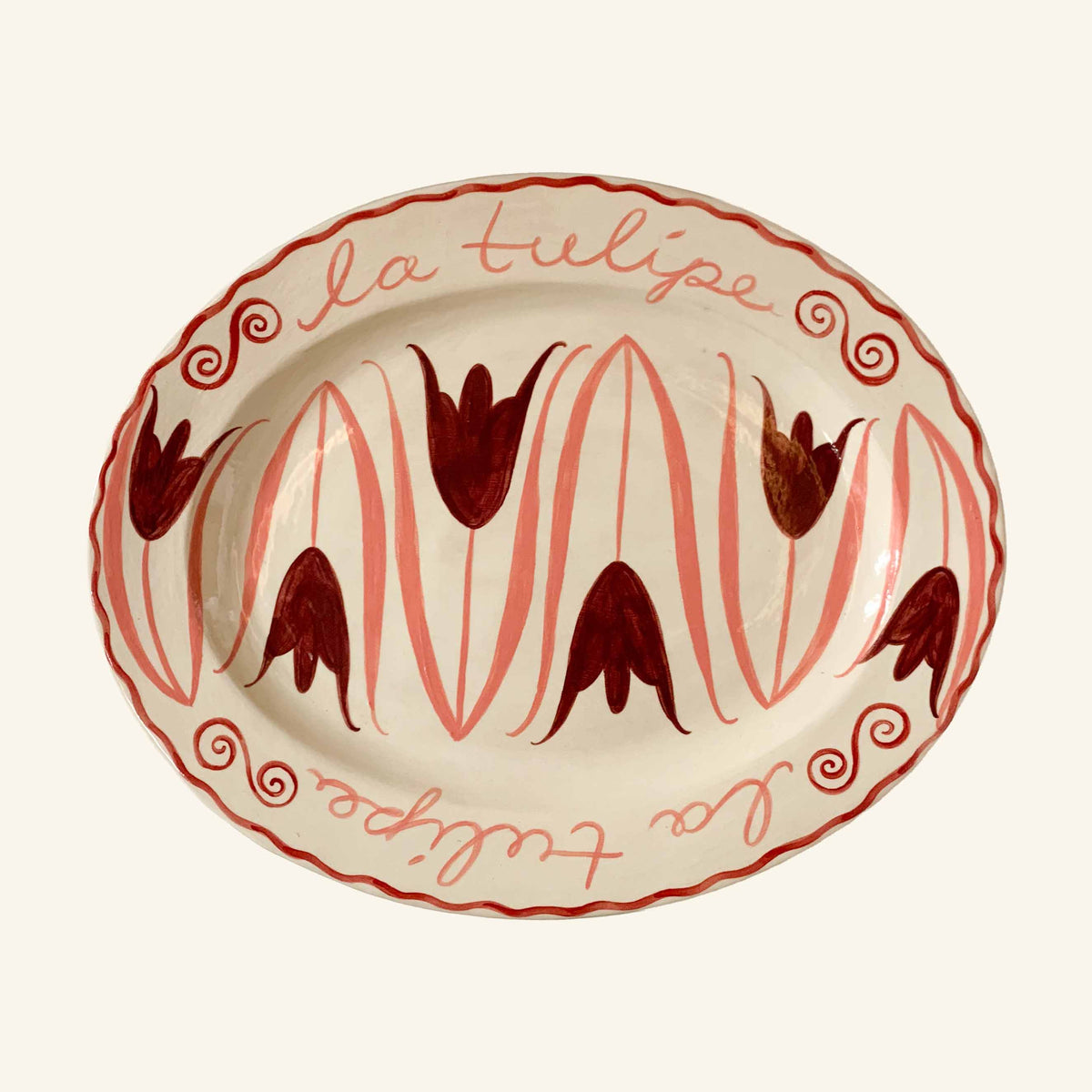 Tulip Oval Platter
